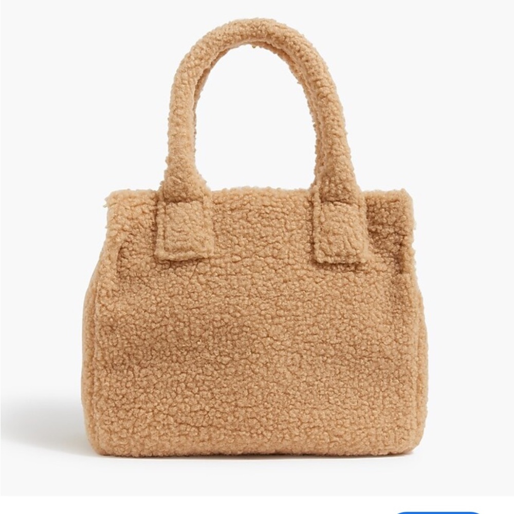J. Crew Tan Sherpa Tote Bag
